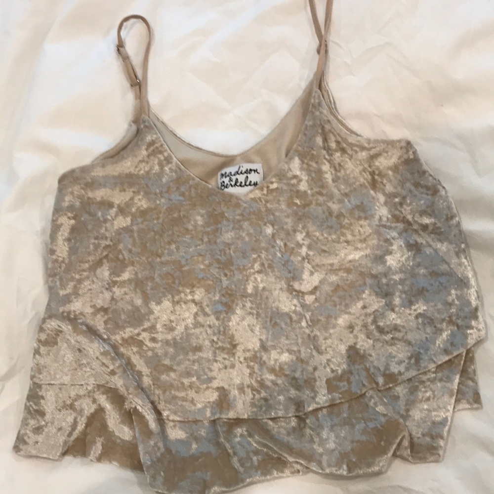 Velvet crop top